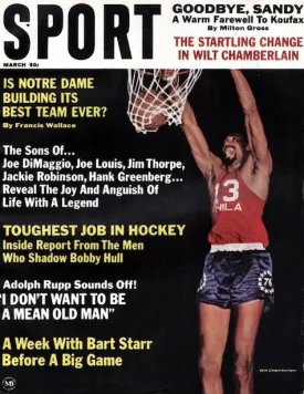 March 1967 SPORT Cover (Wilt Chamberlain, Philadelphia 76ers)