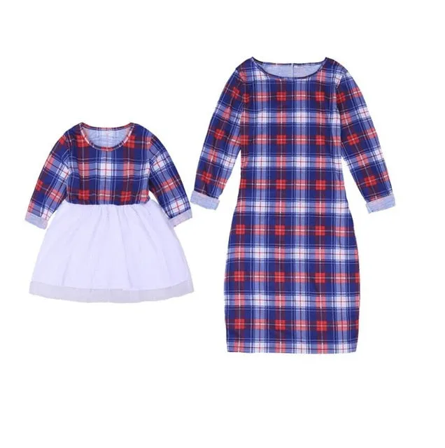 Matching Plaid Dress Tutu Dress