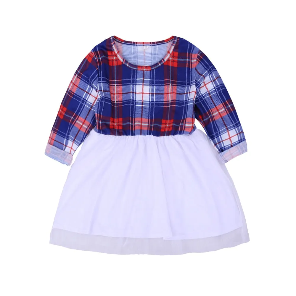 Matching Plaid Dress Tutu Dress