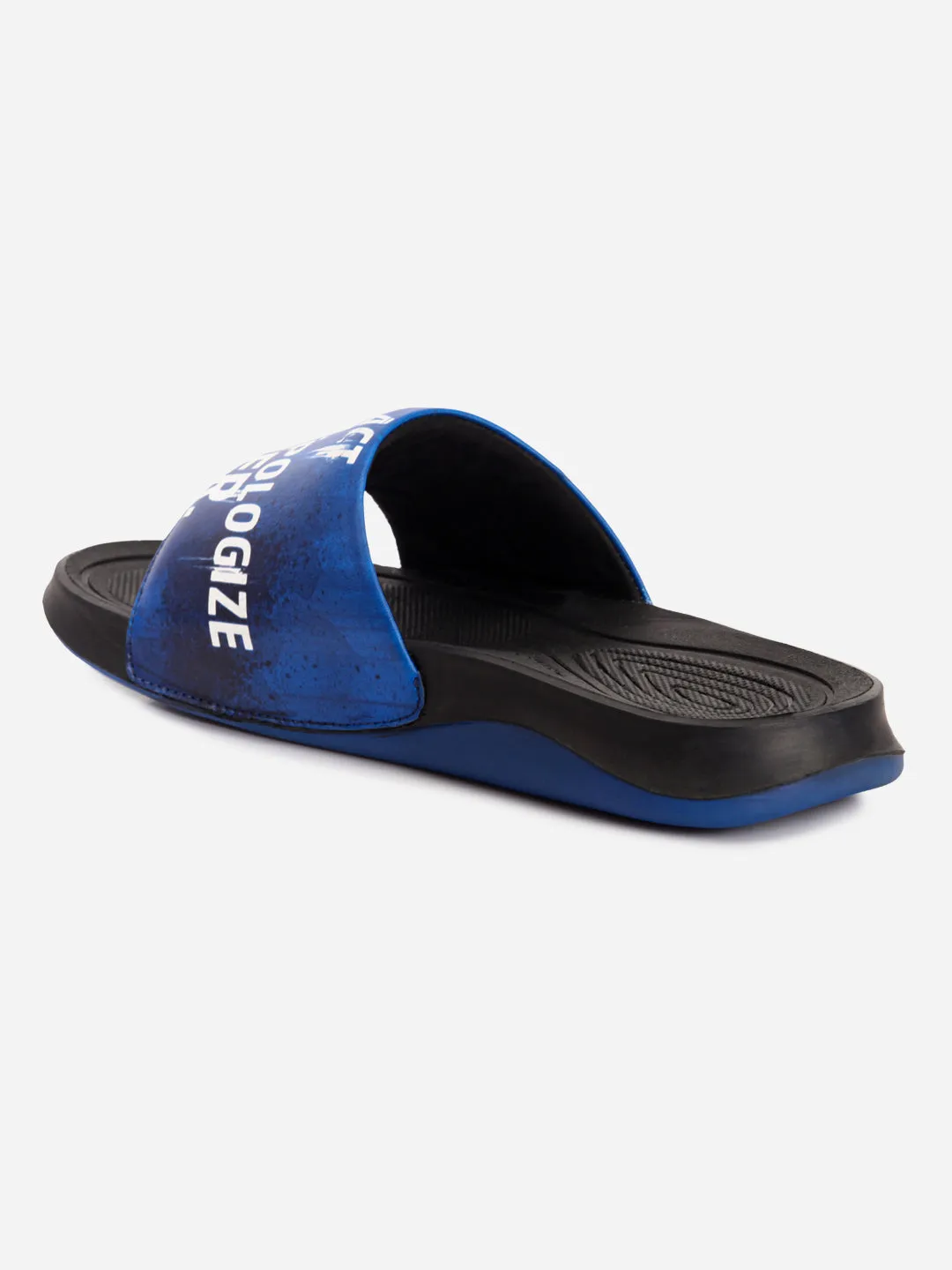 Men's Active Graphic Blue Slider (ID5204)