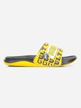 Men's Active Graphic Yellow Slider (ID5205)