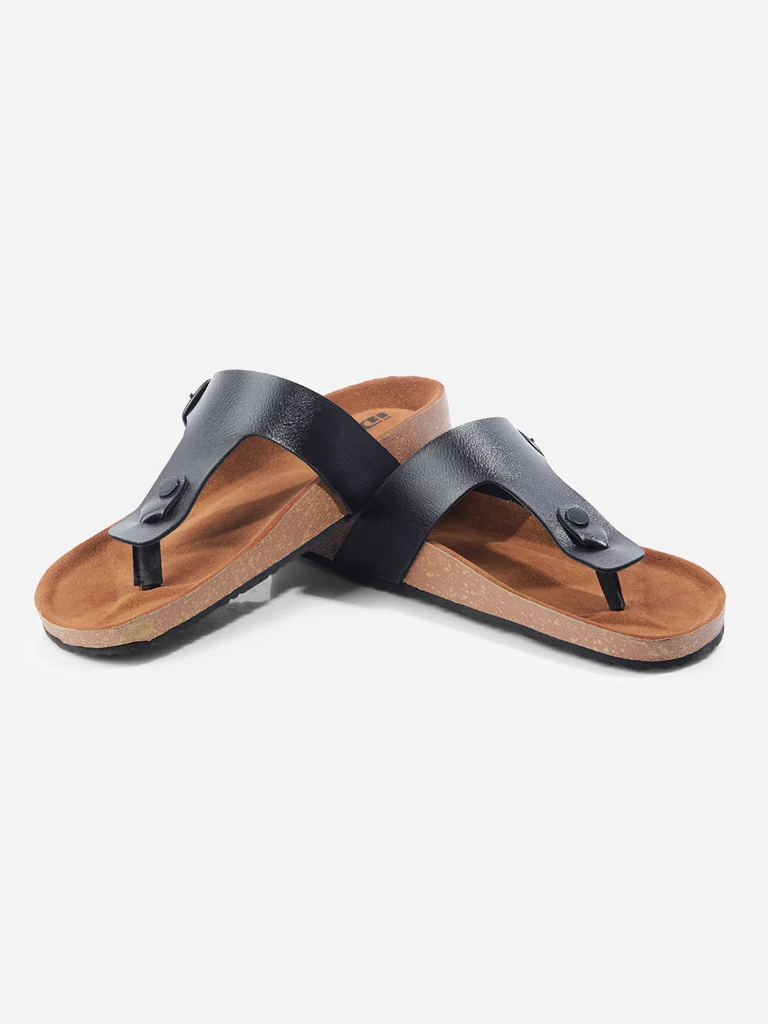 Men's Black Thong Sandal (IX5011)