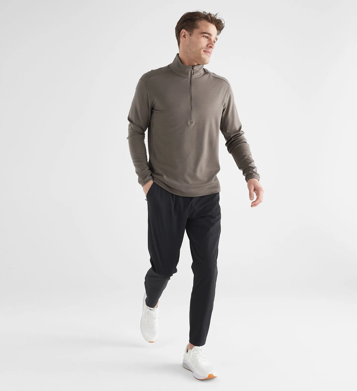 Men's Blended Merino Wool 1/4 Zip