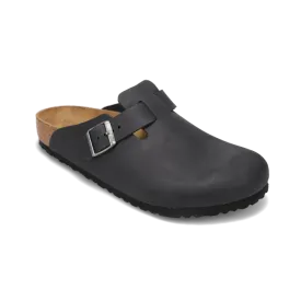 Men's Boston Soft Footbed Black Oiled Leather