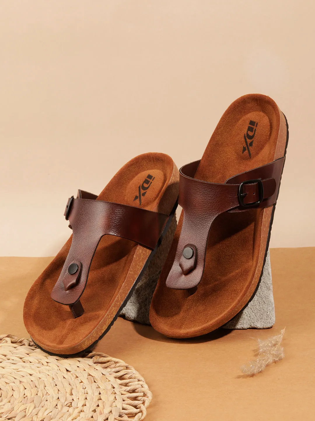 Men's Brown Thong Sandal (IX5011)