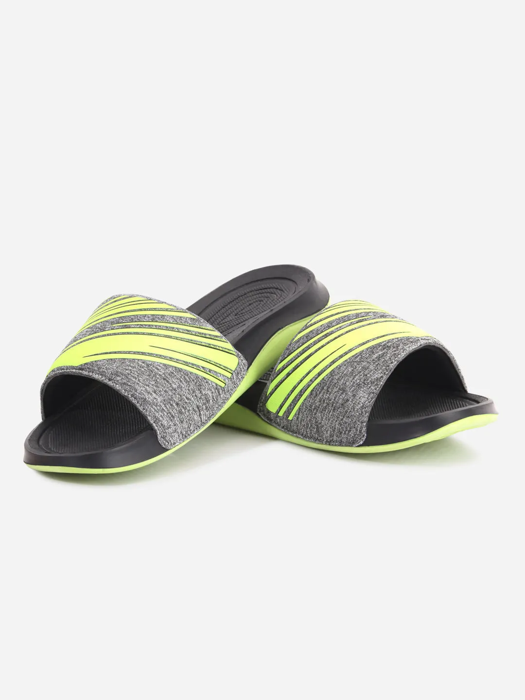 Men's Graphic Print Lime Slider (ID5206)