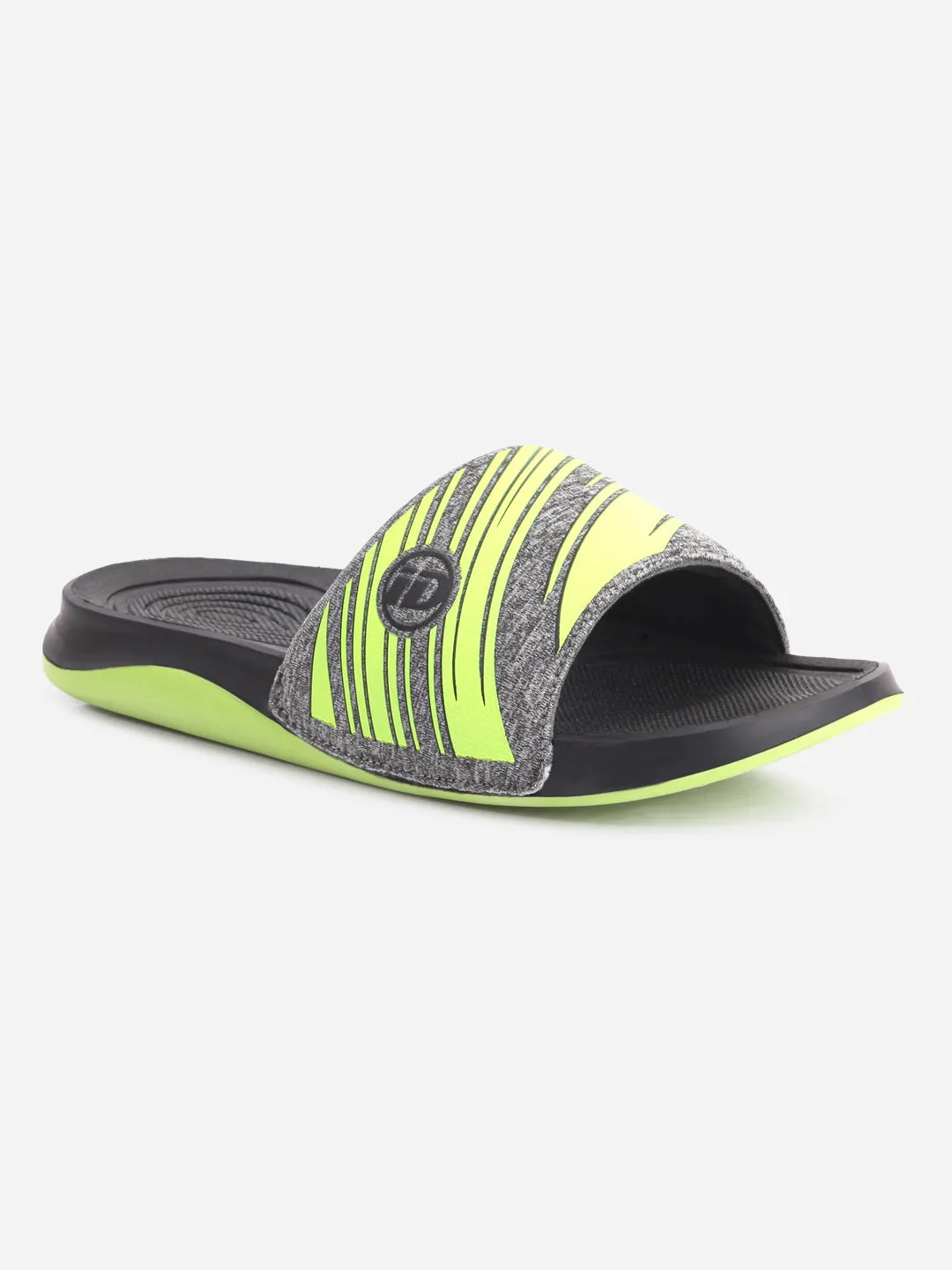 Men's Graphic Print Lime Slider (ID5206)