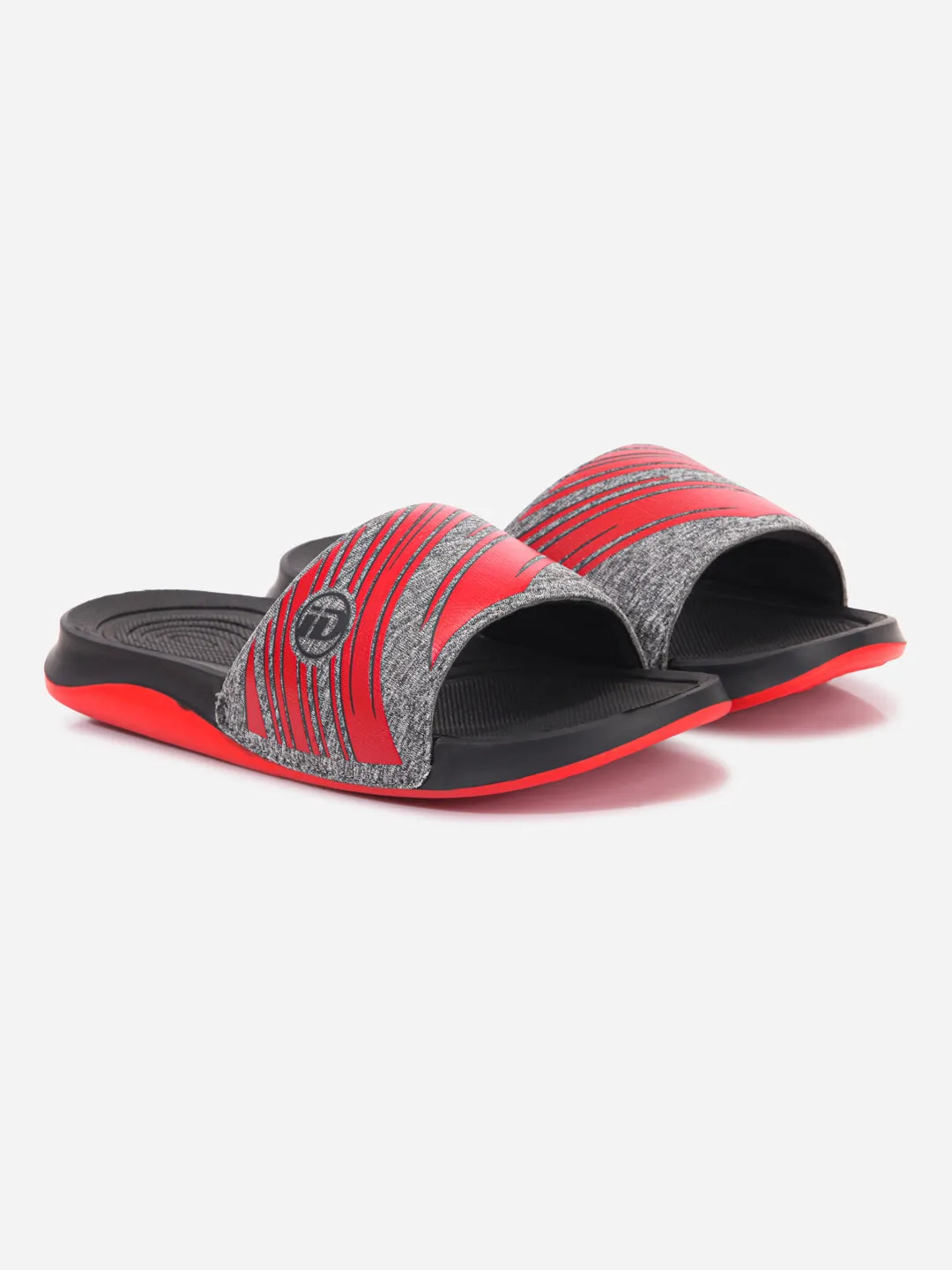 Men's Graphic Print Red Slider (ID5206)