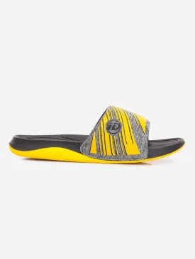 Men's Graphic Print Yellow Slider (ID5206)