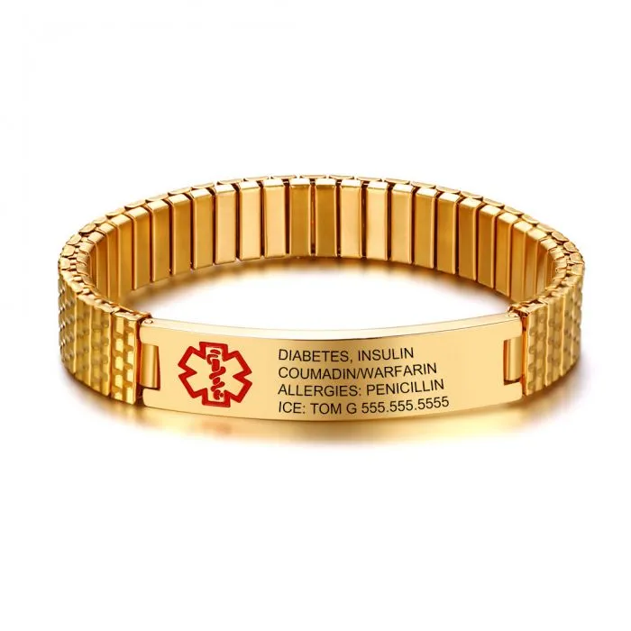 Men's Medical Alert Bracelet-Medical Id Bracelets