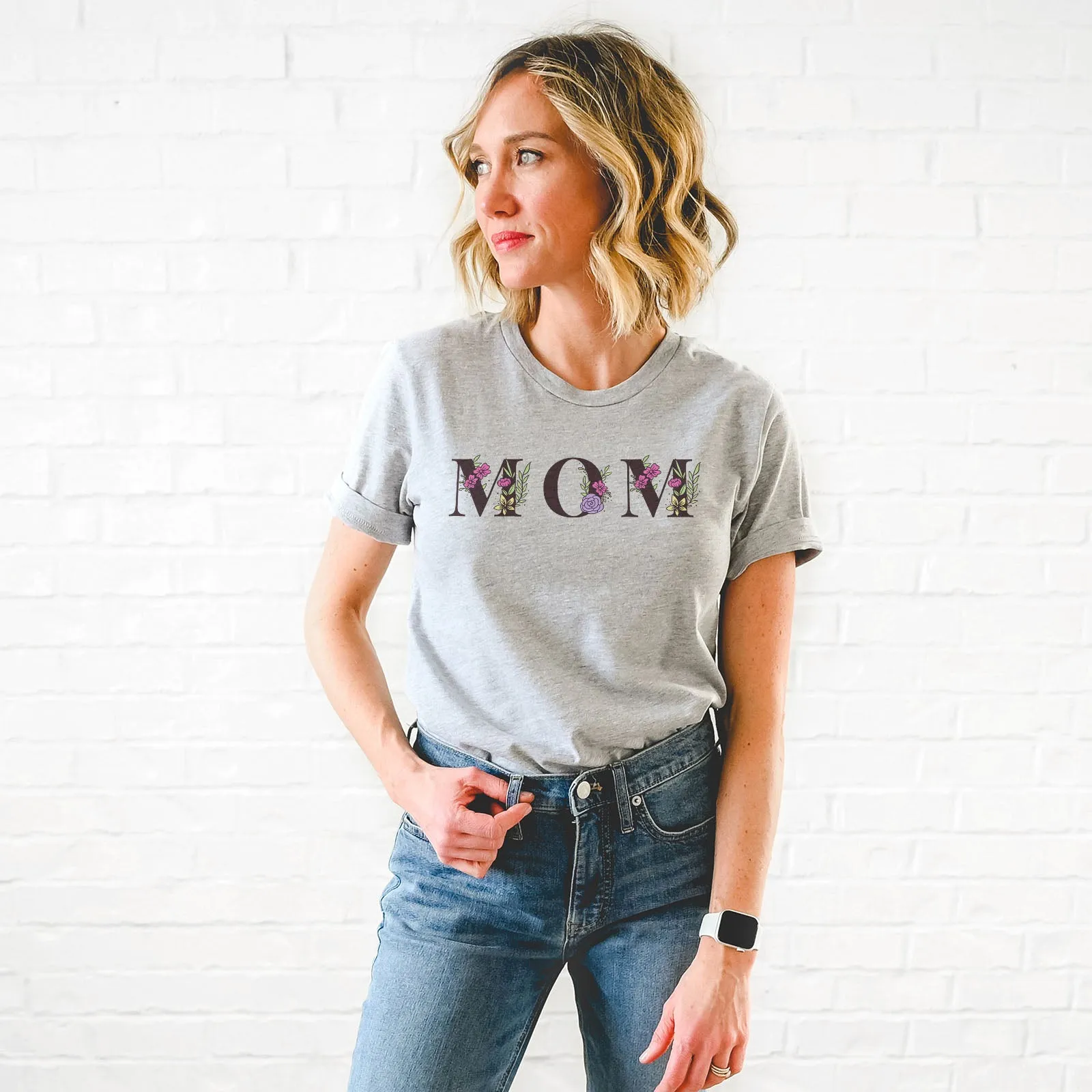 Mom Floral Tee