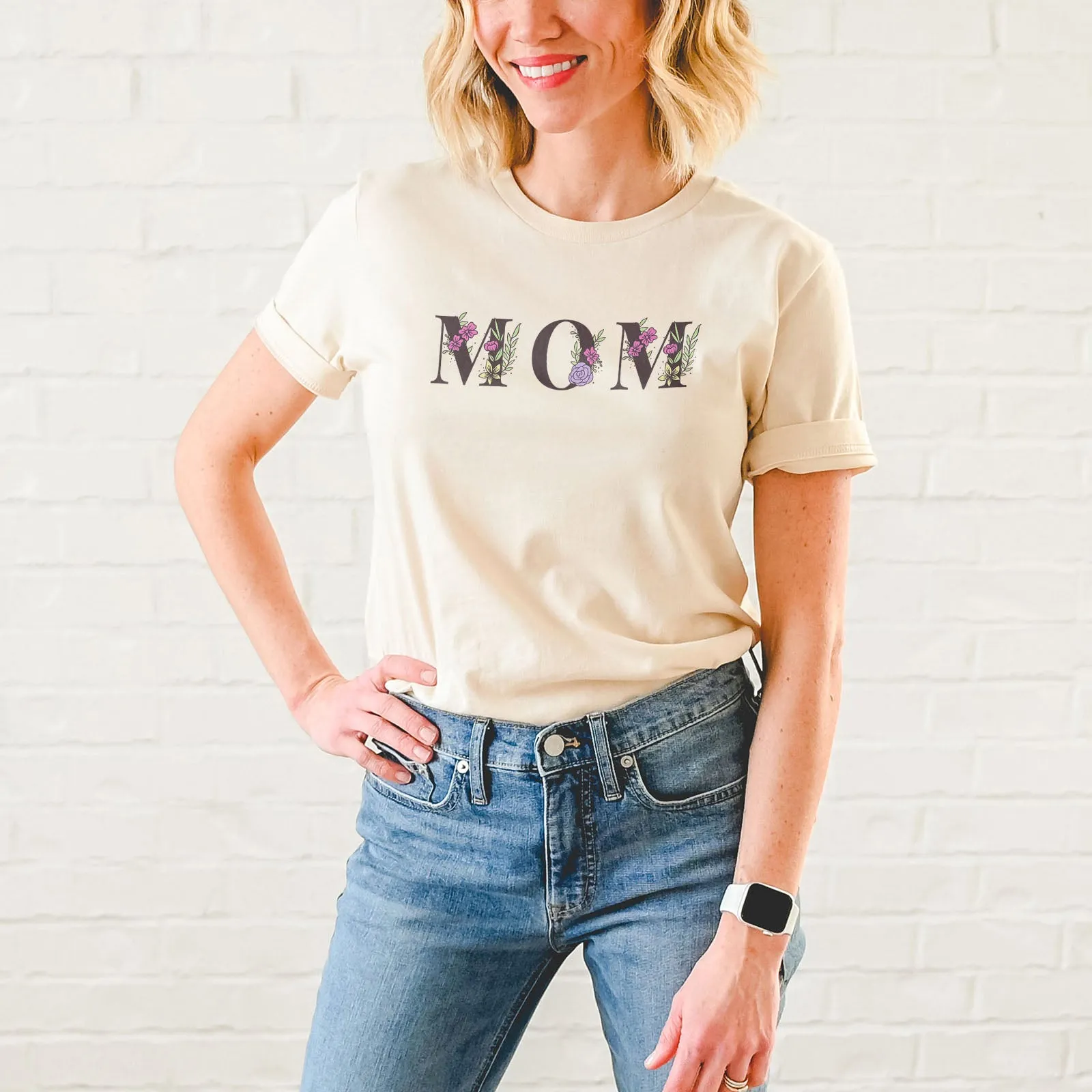 Mom Floral Tee