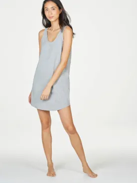 Organic Cotton Essential Slip Dress - Grey Marl