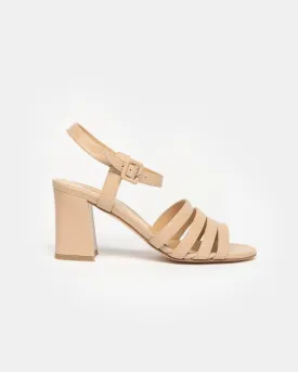 Palma High Sandal in Camel Calf