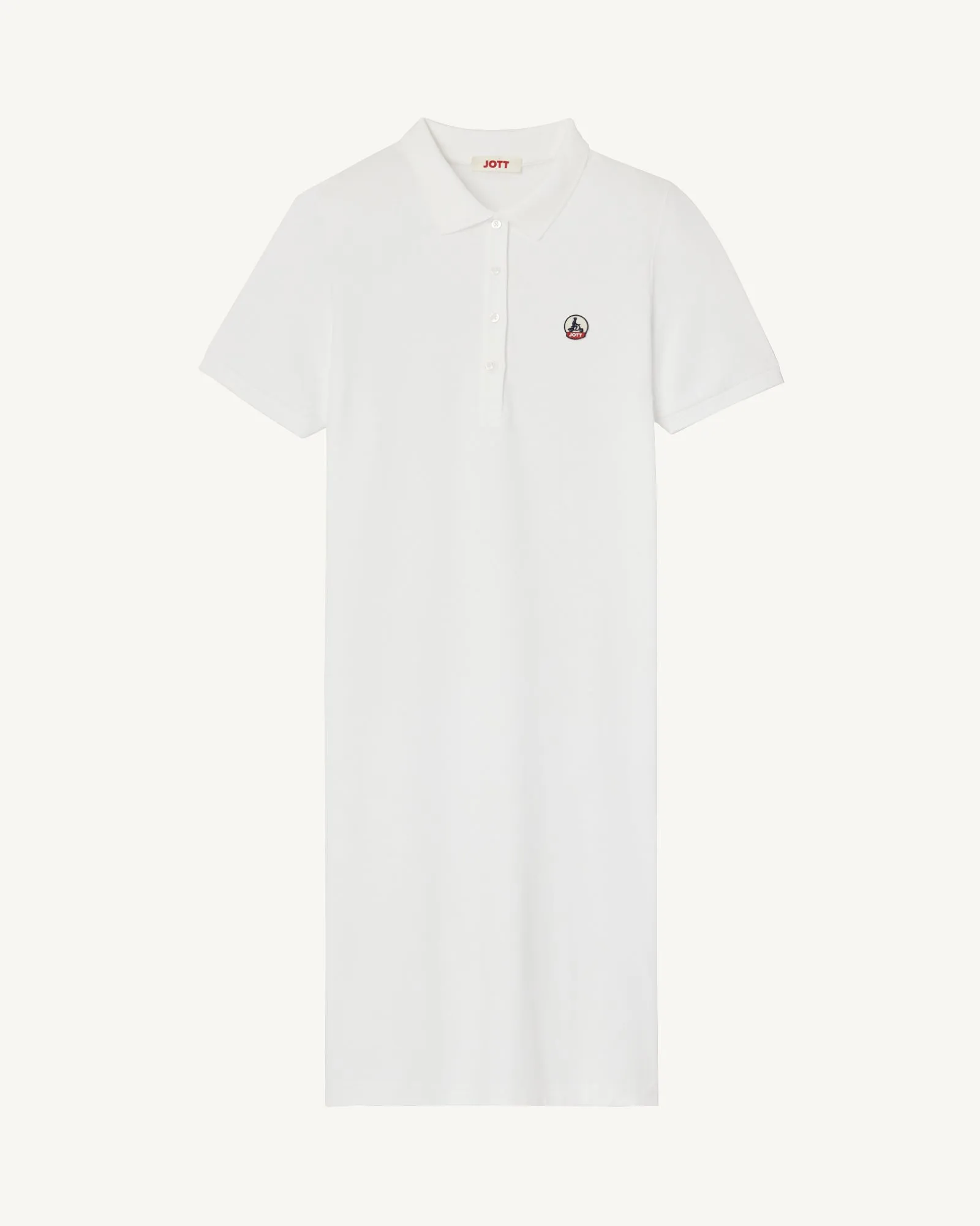 Palma organic cotton polo dress White