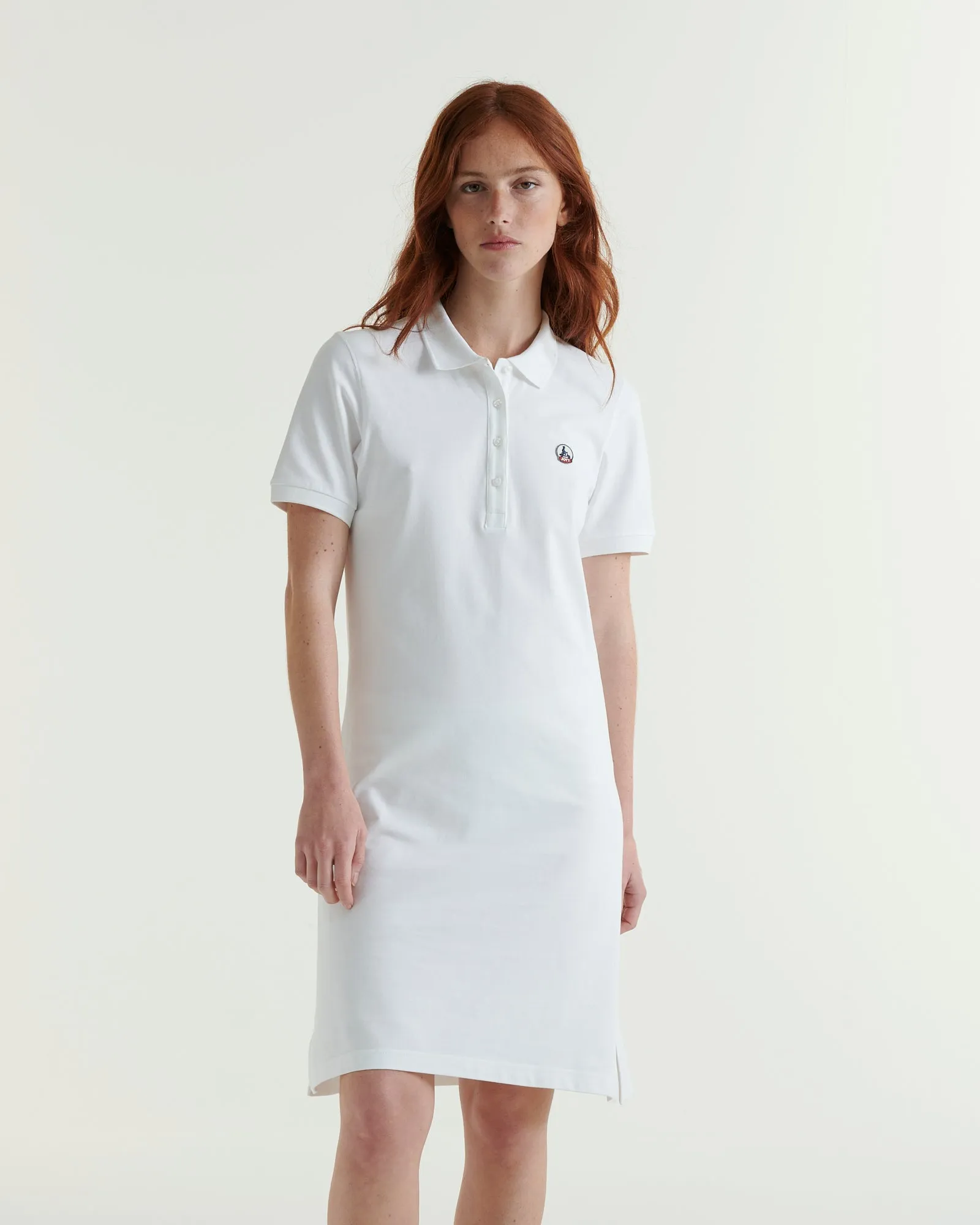 Palma organic cotton polo dress White