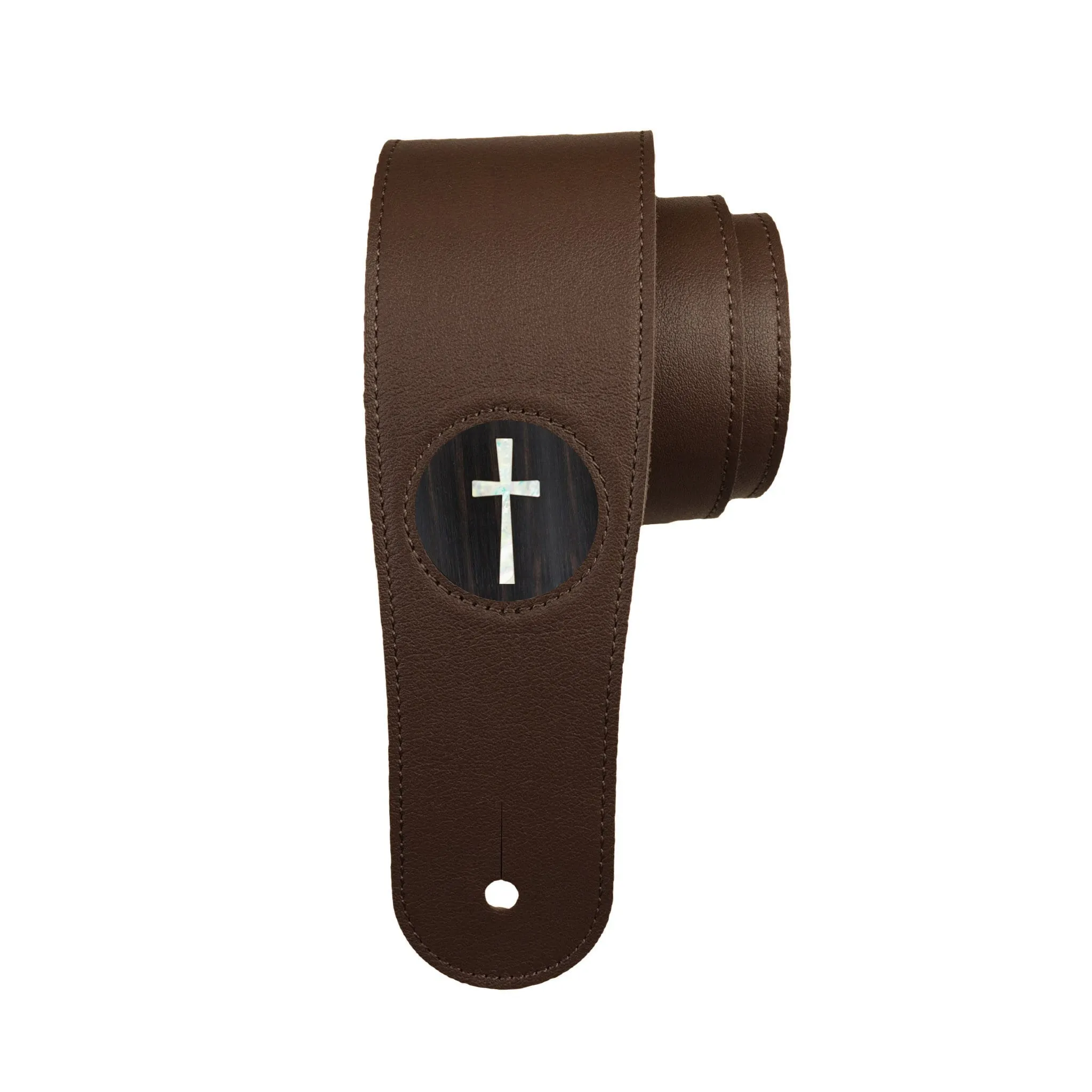 Pearl Cross Inlay | Italian Leather Strap