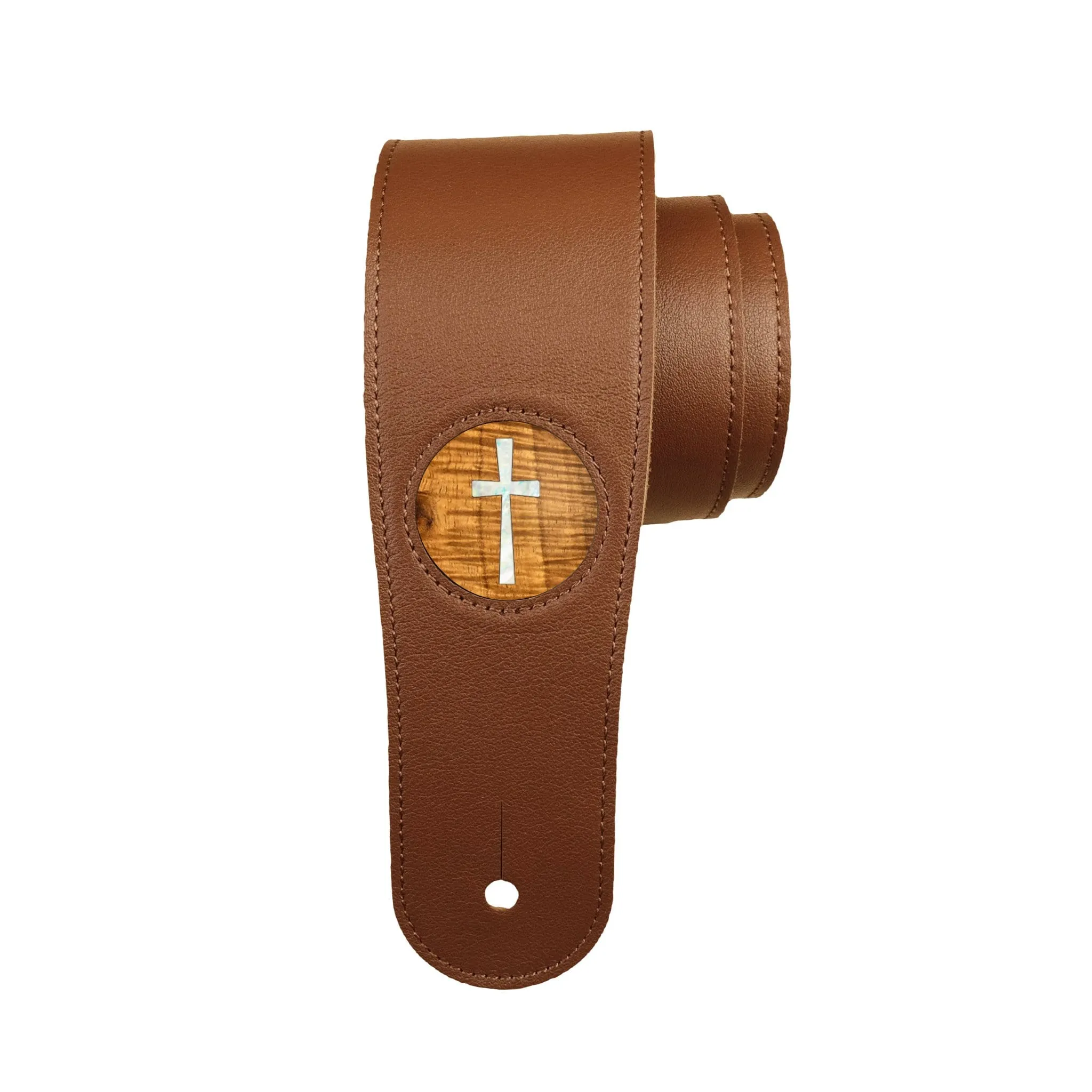 Pearl Cross Inlay | Italian Leather Strap