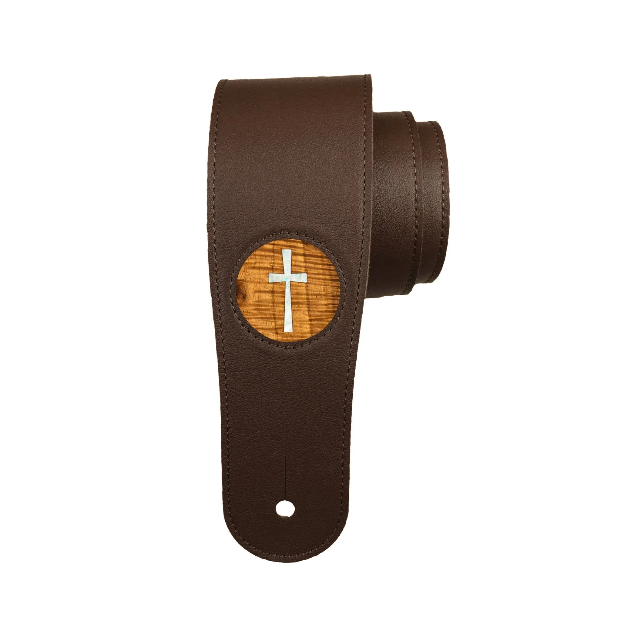 Pearl Cross Inlay | Italian Leather Strap