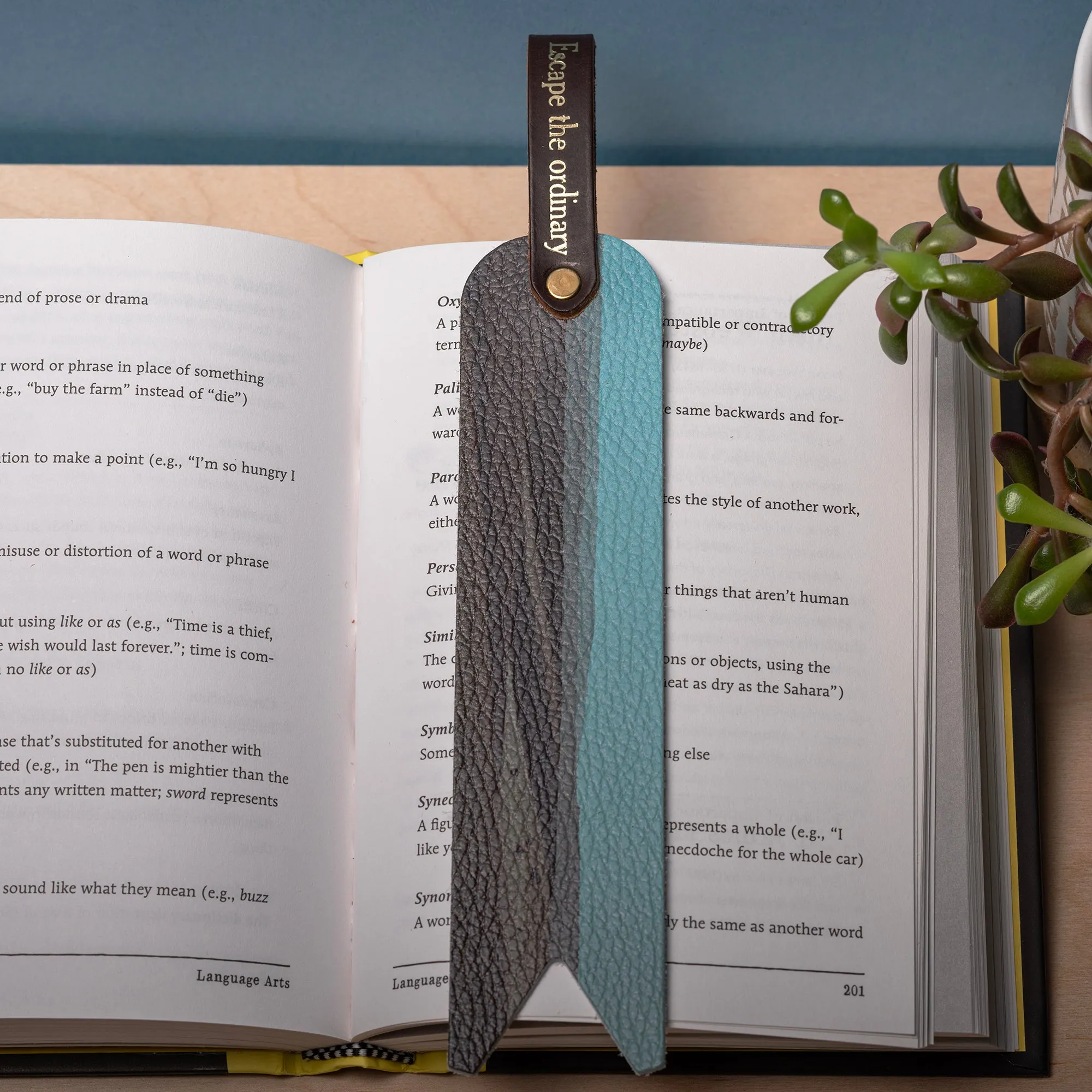 Personalized Leather Bookmark - Escape the Ordinary