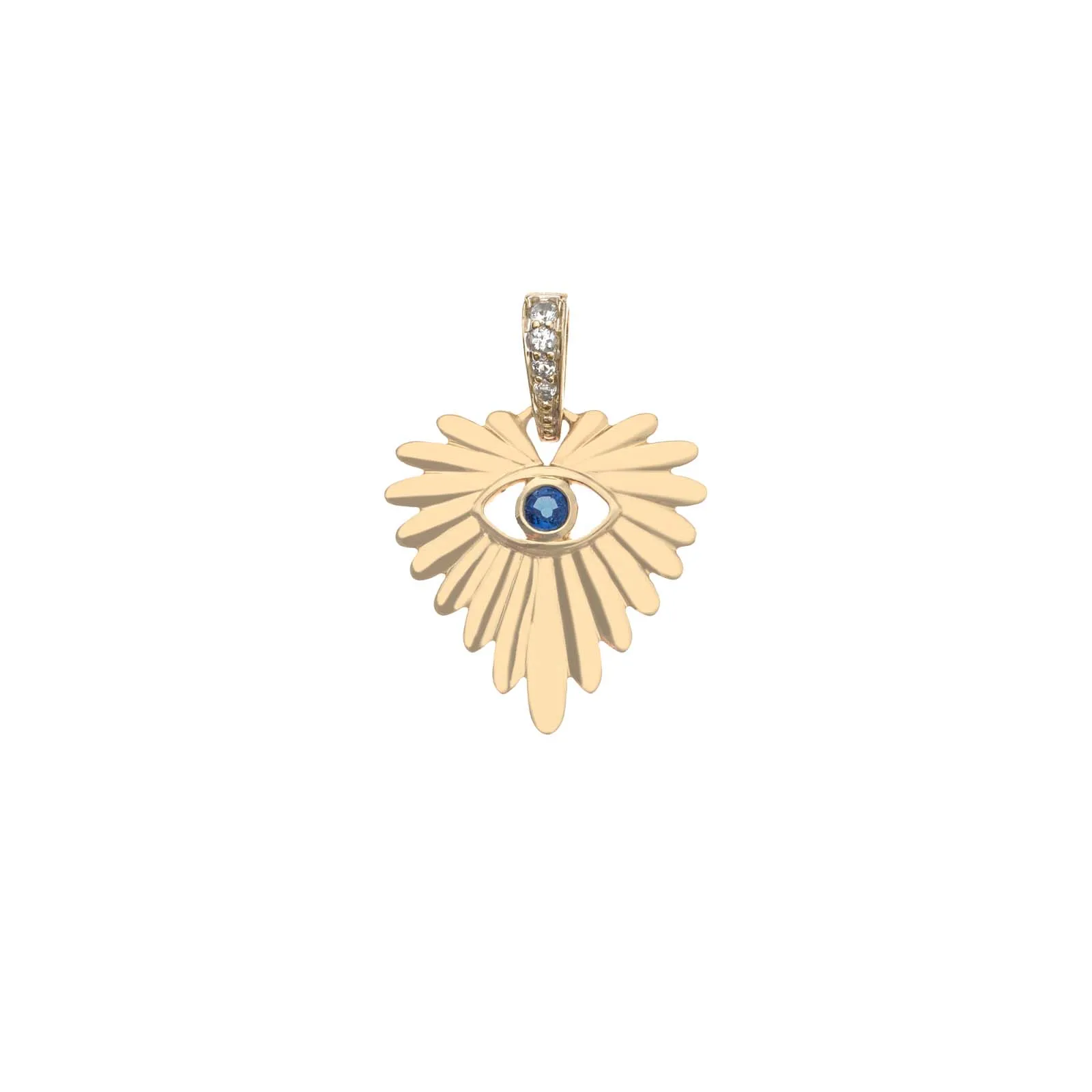 PROTECT Watchful Heart Pendant in Solid Gold