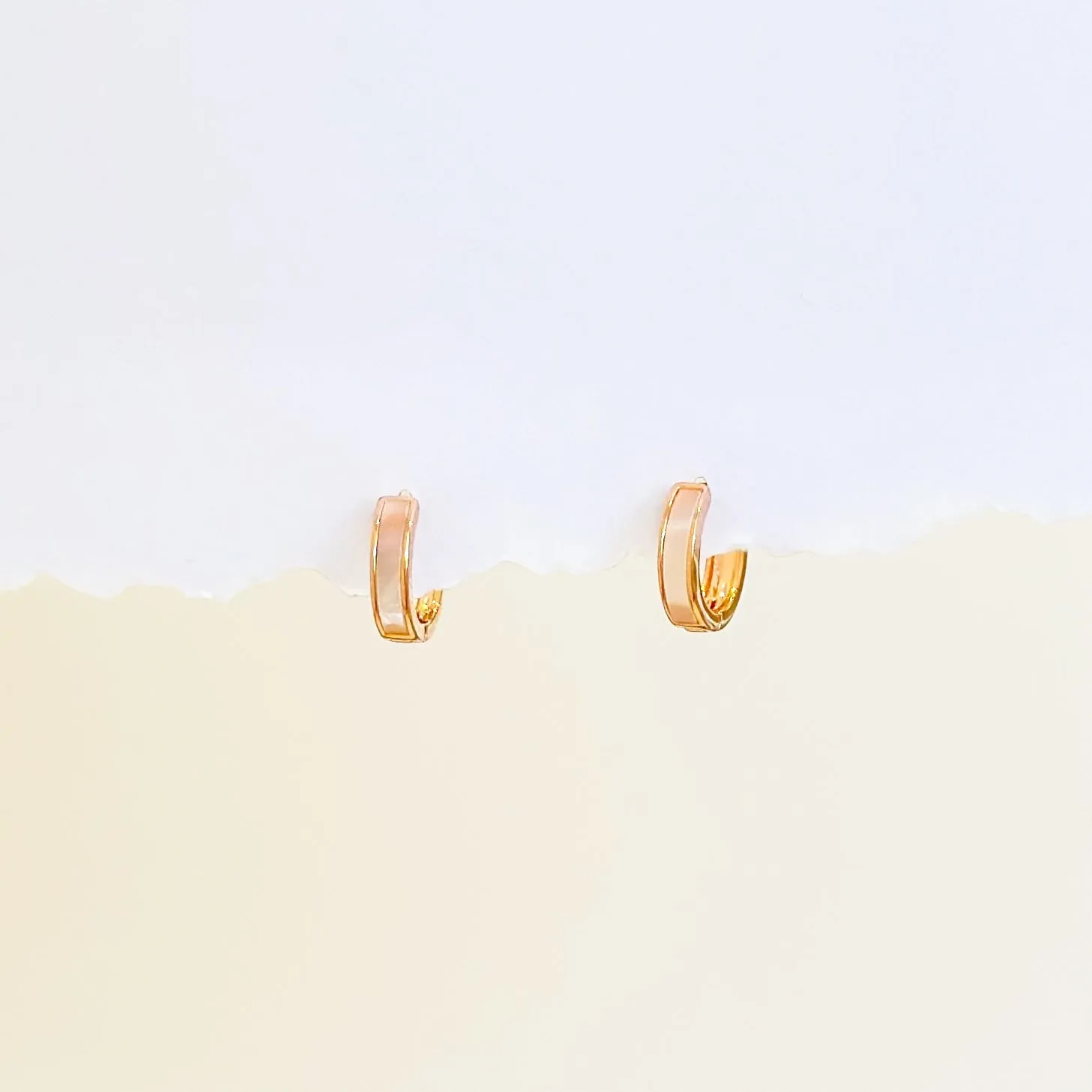 Serene Huggie Hoop Earrings