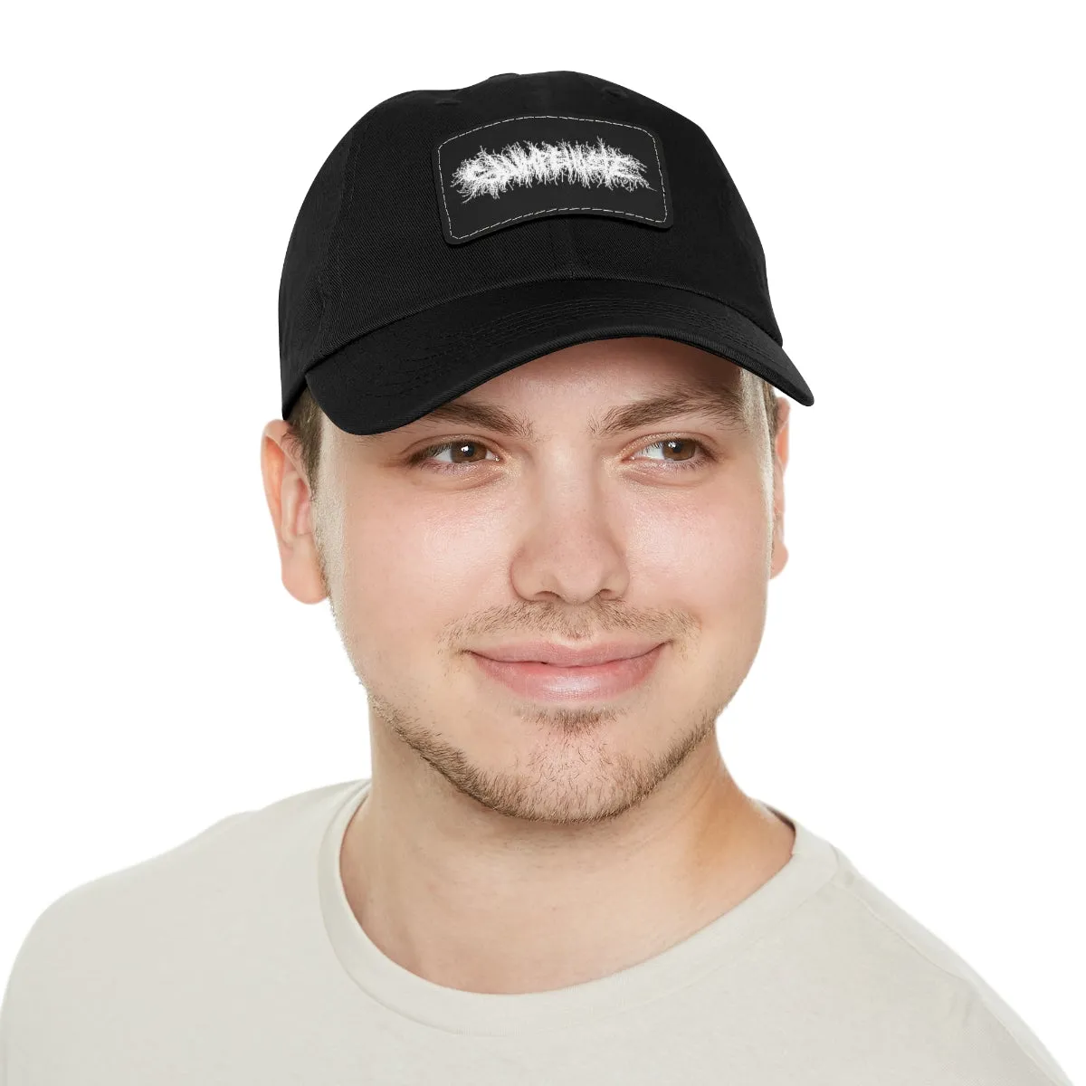 Sg scratch Dad Hat with Leather Patch