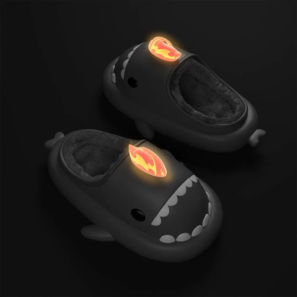 Sharkicks Basic - Winter Fire Kaiju Heel-open Shark Slippers