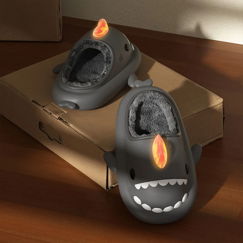 Sharkicks Basic - Winter Fire Kaiju Heel-open Shark Slippers