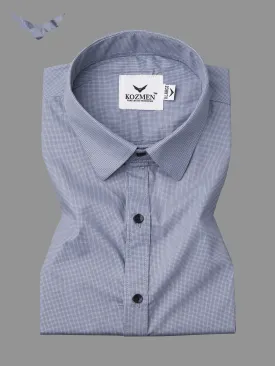 Slat Grey Graph Checks Casual Cotton Shirt