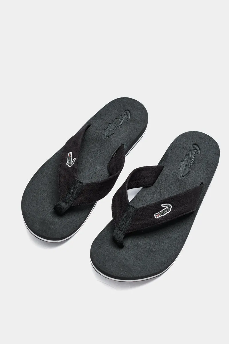 Slippers Canvas Strap - Black