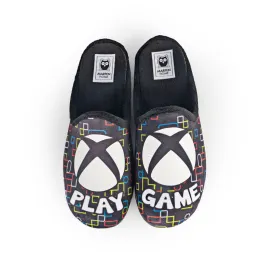 Slippers Play Game Negro