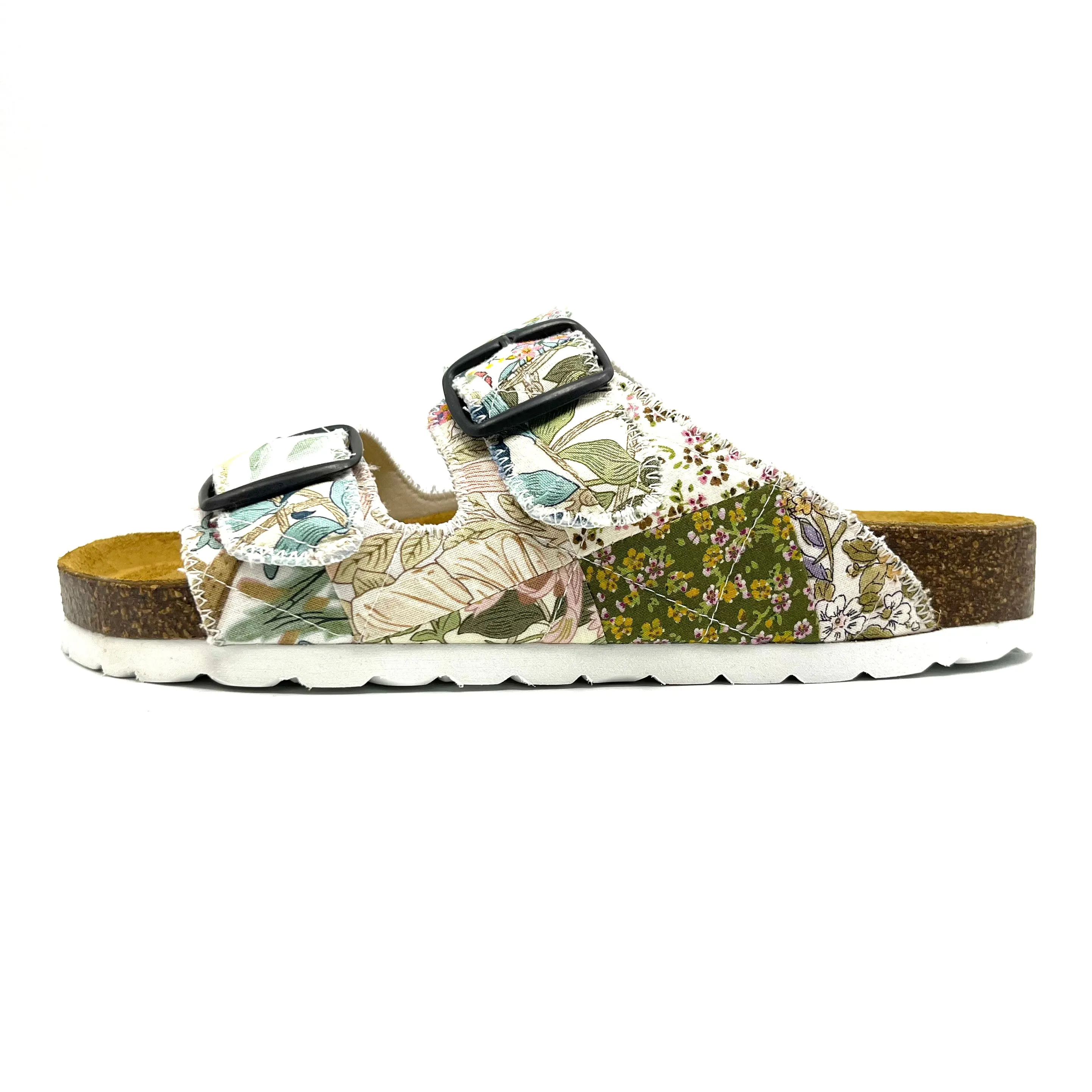 Thora 2-buckle Sandals | Patchwork Blossom 01 EU37/US7