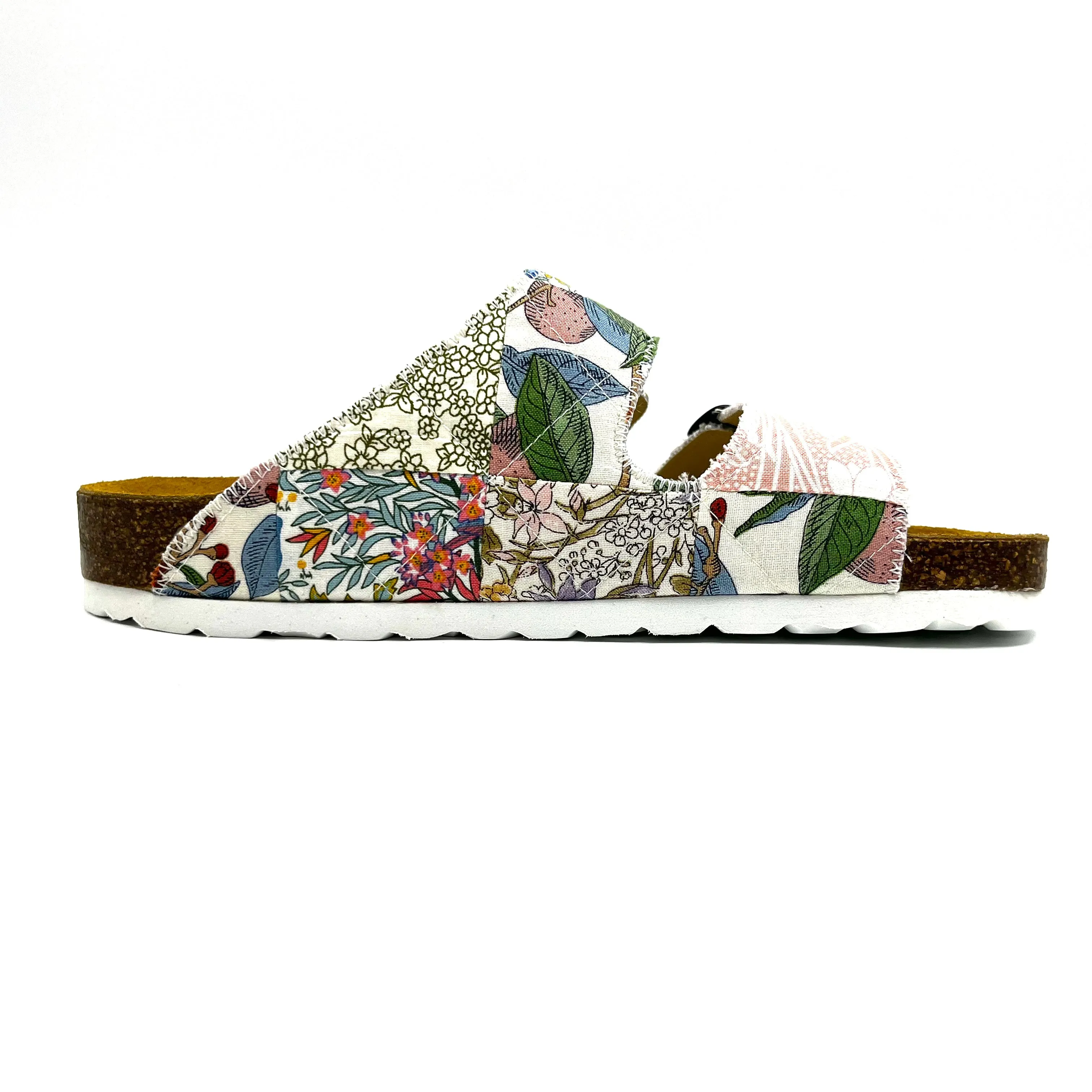 Thora 2-buckle Sandals | Patchwork Blossom 01 EU37/US7