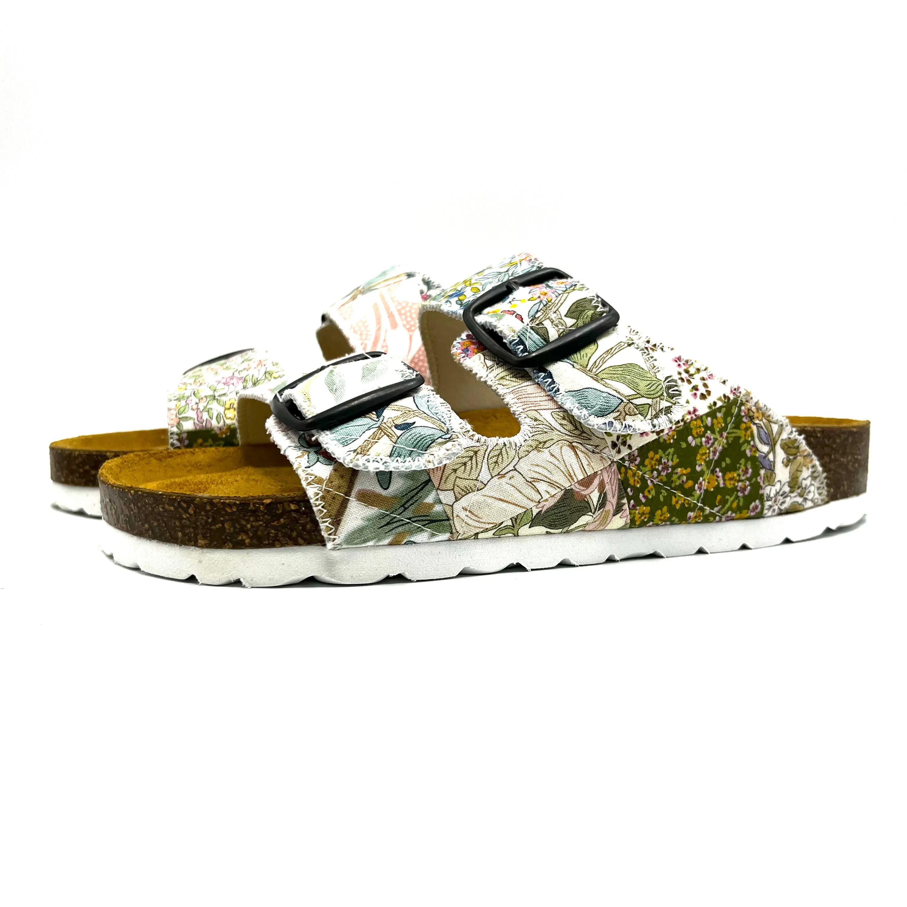 Thora 2-buckle Sandals | Patchwork Blossom 01 EU37/US7