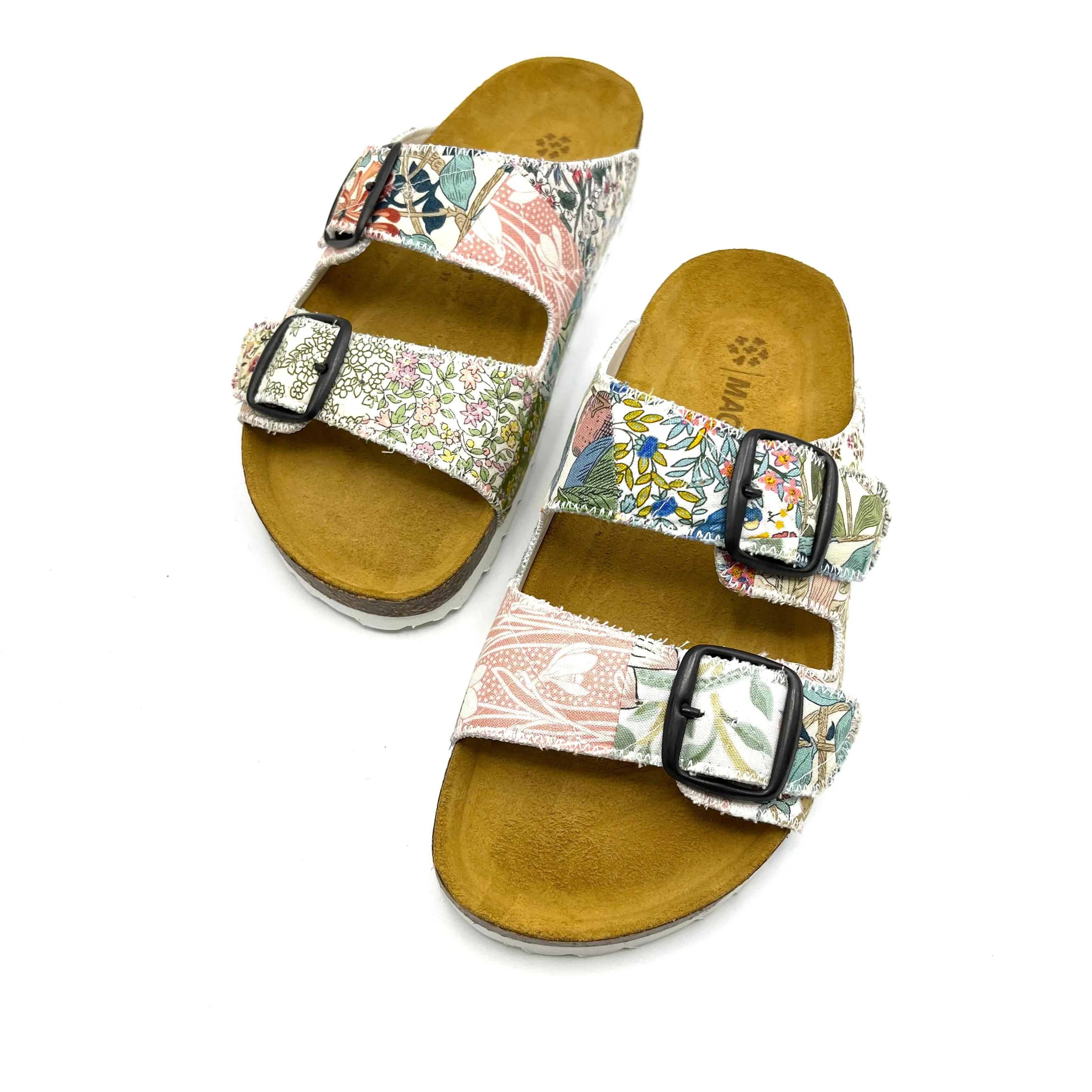 Thora 2-buckle Sandals | Patchwork Blossom 01 EU37/US7