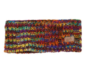 Wool Head Band, Rainbow Head band, Cozy Fleece lined, head wrap,  Ear warmer Head Wrap,  Womens Headwrap,